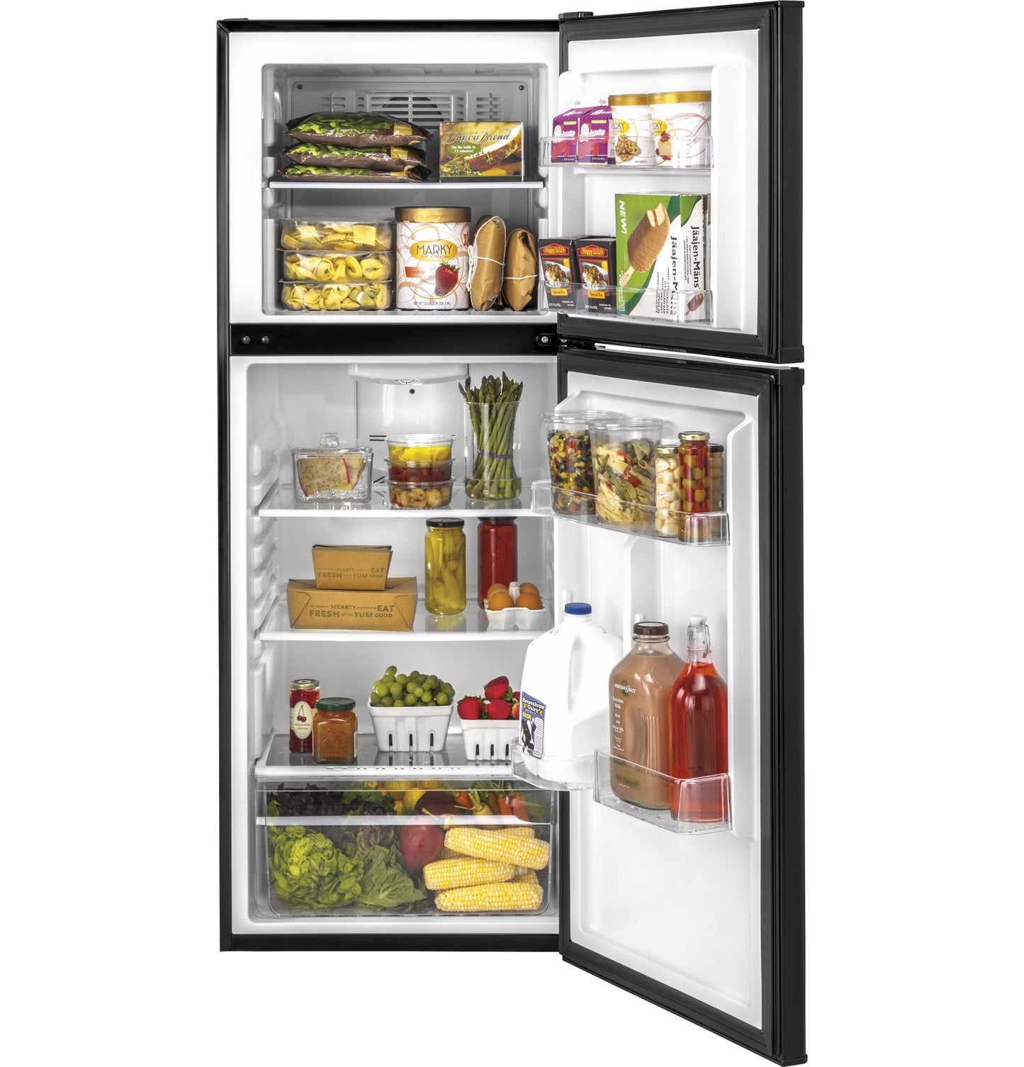 Hotpoint 9.7 Cu. Ft. Counter-Depth Top-Freezer Refrigerator - Black