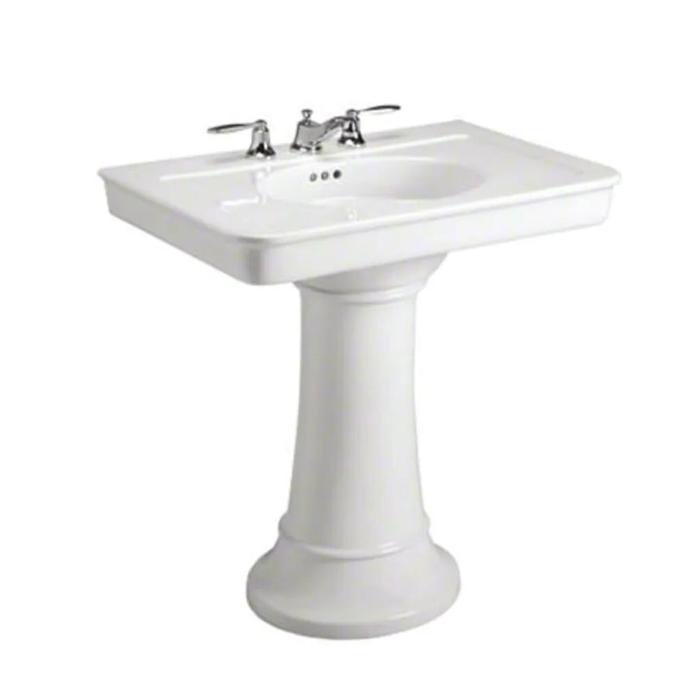 Kallista P72038-00-0 Tuxedo 32" Pedestal Sink Top - White Vitreous China