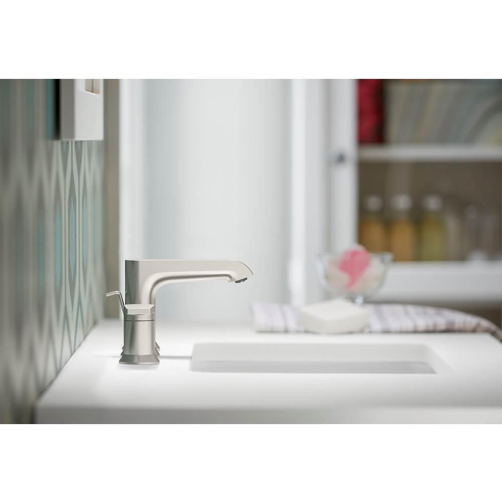 Kohler Hint Widespread Bathroom Faucet - Vibrant Brushed Nickel 97093-4-BN