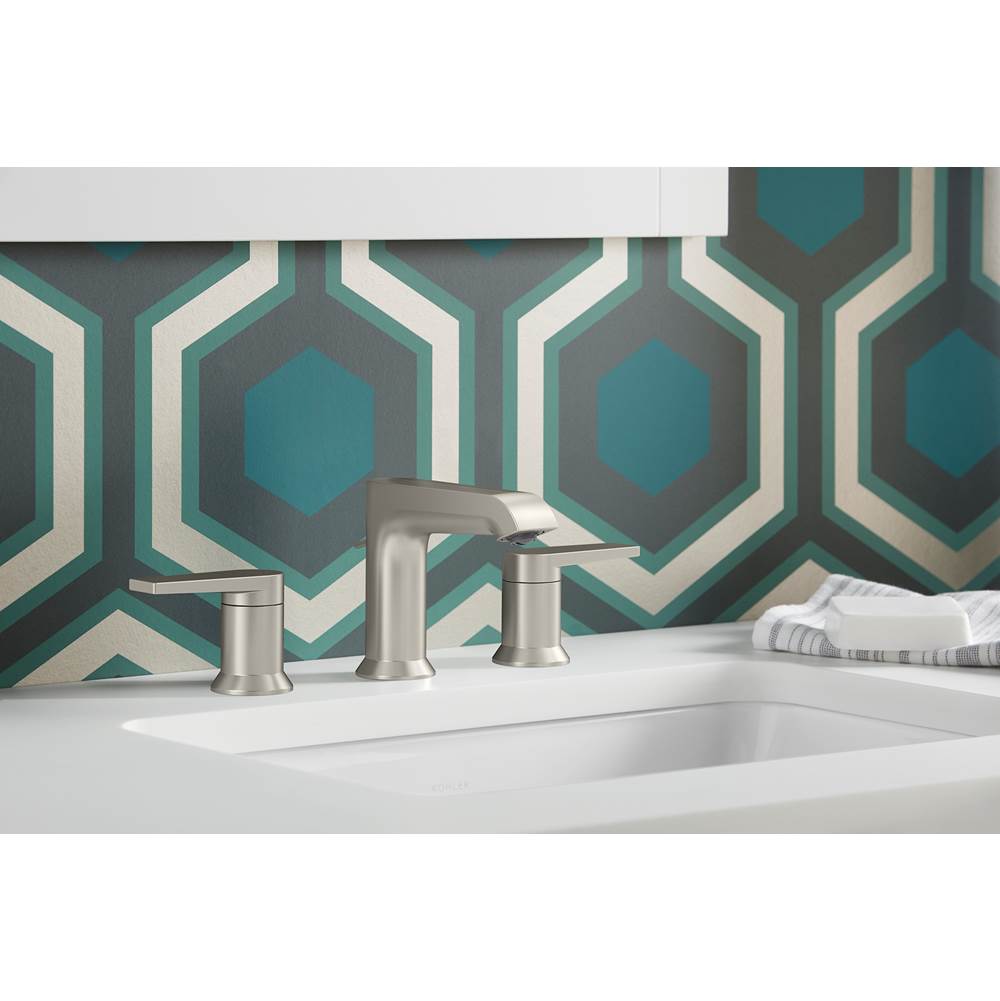 Kohler Hint Widespread Bathroom Faucet - Vibrant Brushed Nickel 97093-4-BN