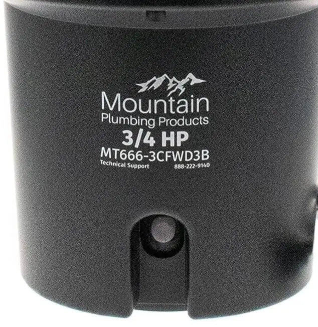 Mountain Plumbing MT666-3CFWD3B Perfect Grind Waste Garbage Disposal, Black