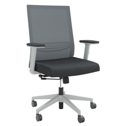 Office Source Oslo Mid Back Mesh Task Chair with Adjustable Arms