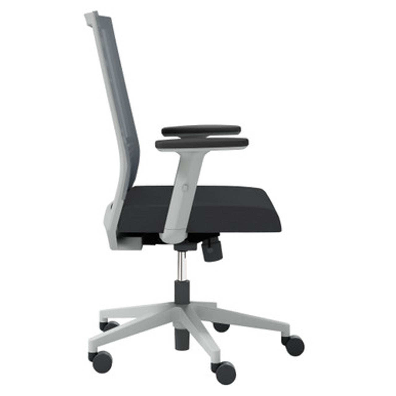 Office Source Oslo Mid Back Mesh Task Chair with Adjustable Arms