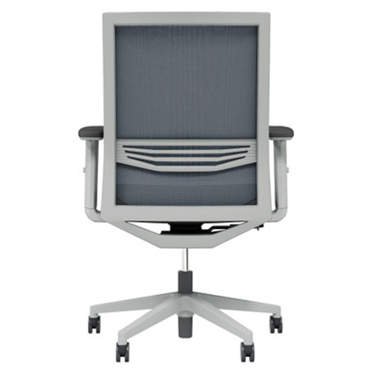 Office Source Oslo Mid Back Mesh Task Chair with Adjustable Arms