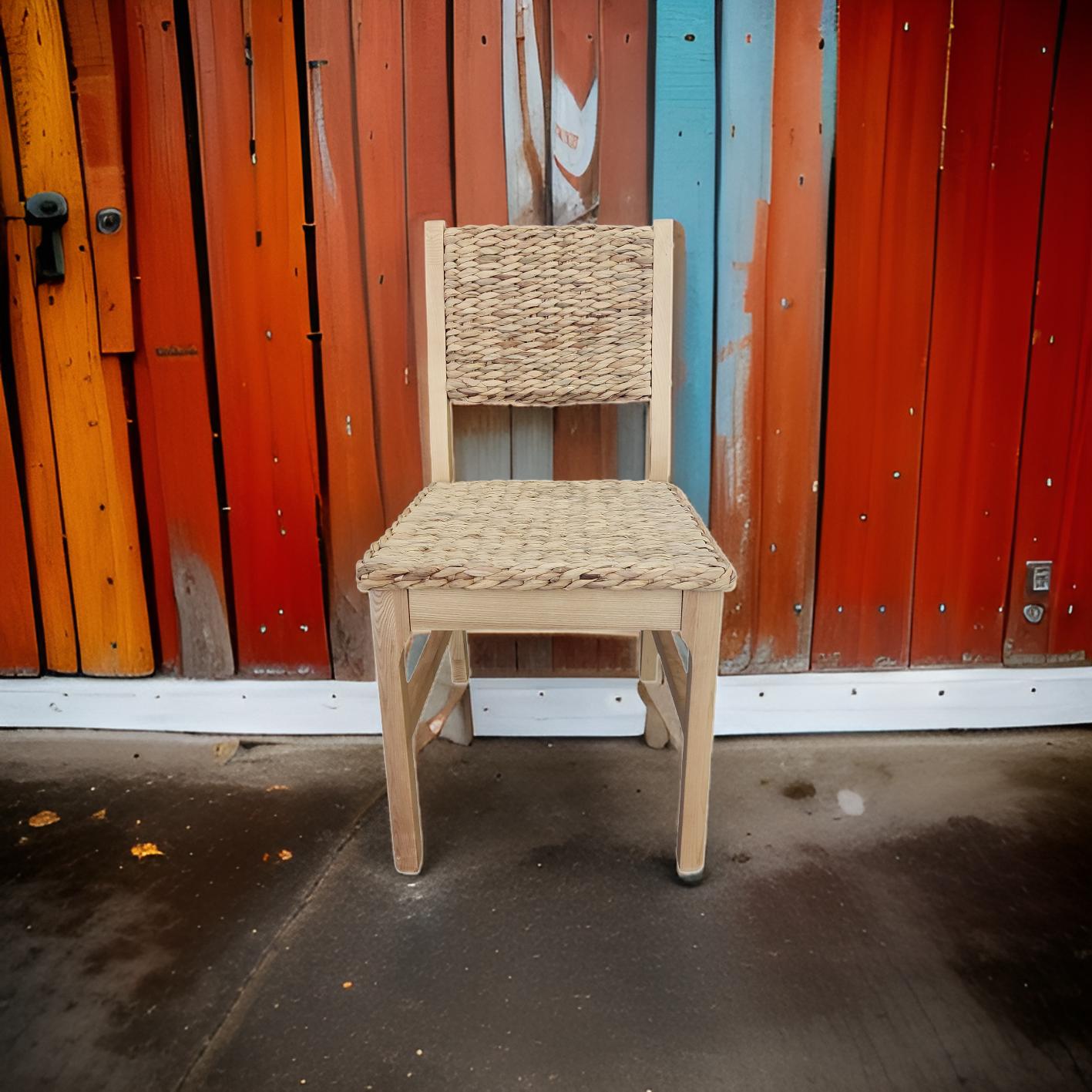 Castine Wood Dining Chair with Woven Seat and Back Natural - Threshold