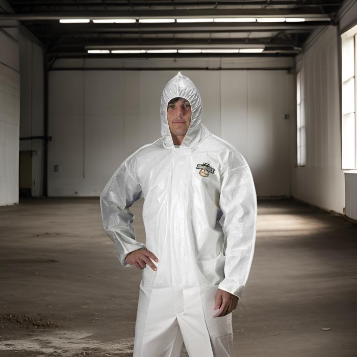 ChemMax 2 Chemical Protective Suit with Saranex 23P Barrier - Size 2X, 12/Case