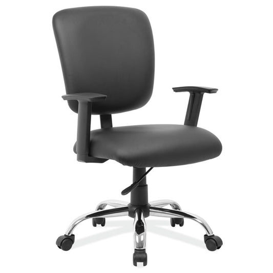 OfficeSource | Task Force | Mid Back Task Chair with Chrome Base