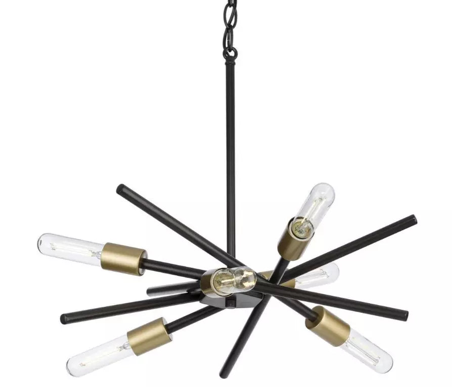 Progress Lighting Astra 22-5/8" 6-Light Modern Chandelier in Antique Bronze