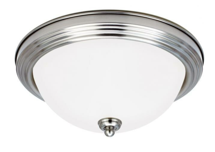 Generation Lighting 2-Light Ceiling Light in Brushed Nickel - Model 77064EN3-962