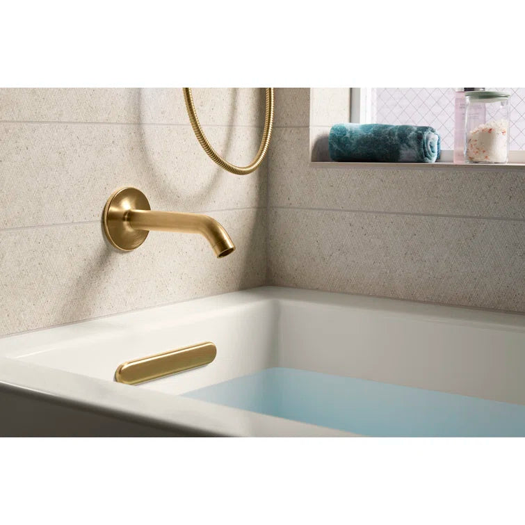 Kohler Underscore 60" Soaking tub for 3 Wall Alcove Installation with Left Drain*Crack*