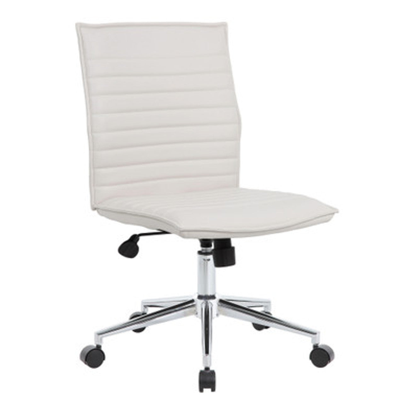 Office Source Ridge Executive Mid Back Armless, Ribbed Back Task Chair