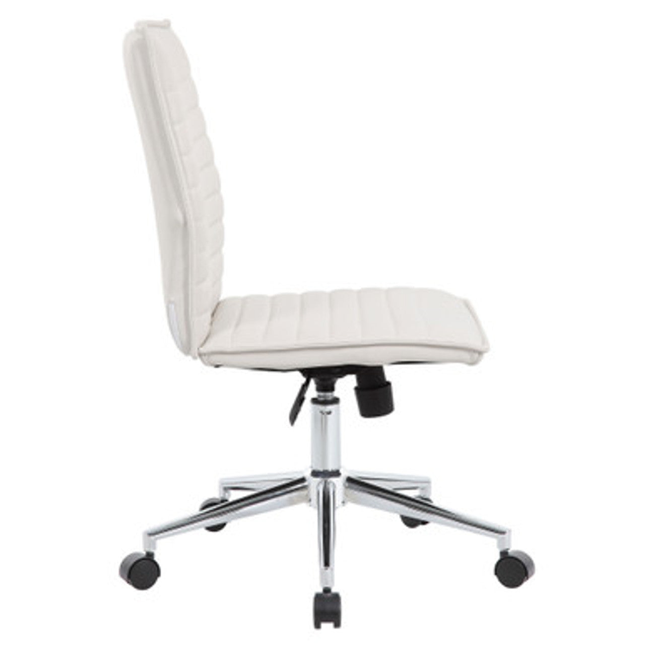 Office Source Ridge Executive Mid Back Armless, Ribbed Back Task Chair