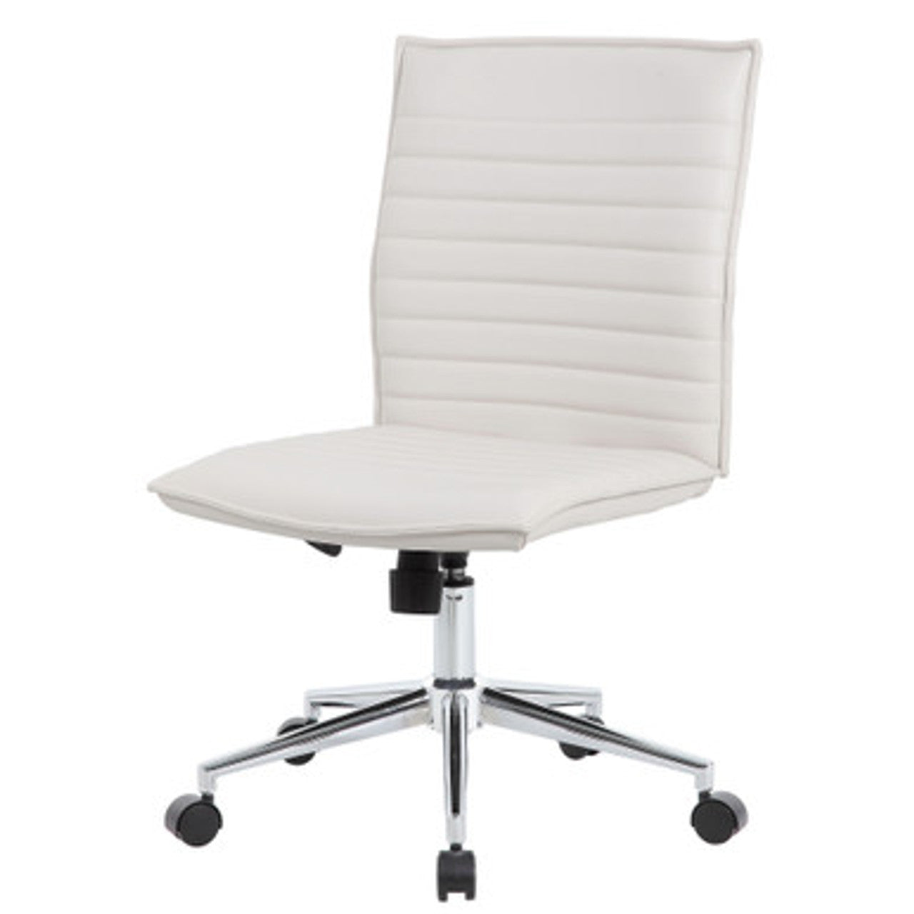 Office Source Ridge Executive Mid Back Armless, Ribbed Back Task Chair