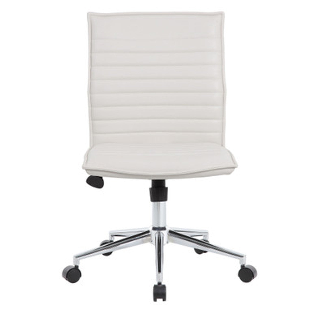 Office Source Ridge Executive Mid Back Armless, Ribbed Back Task Chair